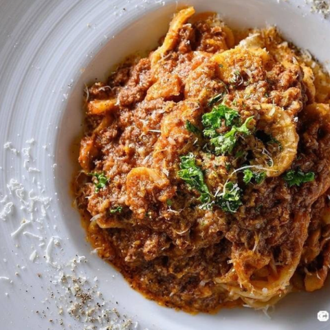 和牛ひき肉のボロネーゼ